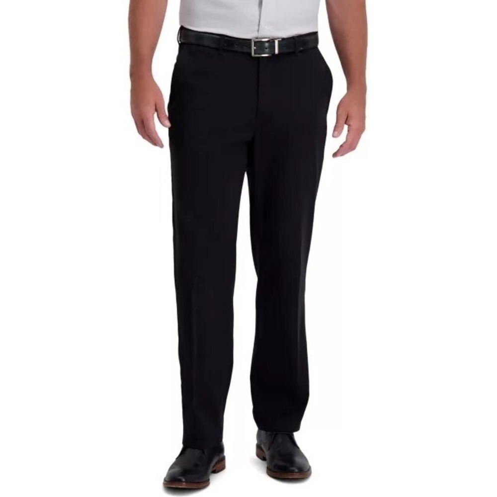 Haggar Classic Fit Cotton Twill Pants‎ HC50157 Black